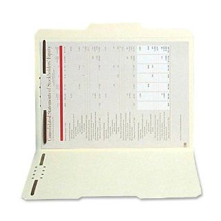 SJ Paper WaterShed CutLess Letter Size 1/3 Tab Manila 2 Fastener Top Tab File Folders 50 Count (SJPS11541) : Office Products