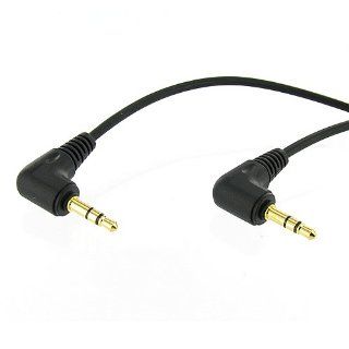 6 inch 3.5mm Male Right Angle to 3.5mm Male Right Angle Gold Stereo Audio Cable, Nylon Reinforced, Premium Quality Cable: Electronics