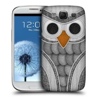 Head Case Designs Grey Owl Patchwork Hard Back Case Cover for Samsung Galaxy S3 III I9300: Cell Phones & Accessories