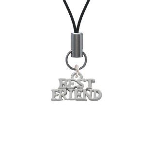 Silver "Best Friend" Cell Phone Charm [Wireless Phone Accessory]: Cell Phones & Accessories