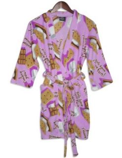 Fancy Girlz   Junior Girls Plush Fleece Gimme Smore Robe, Pink 28196 Medium at  Womens Clothing store: Bathrobes