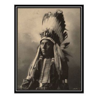 Vintage indian : Hubble Big Horse, Cheyenne   Poster