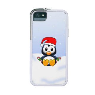 Kawaii Cute Christmas Penguin Cartoon iPhone 5/5S Cases