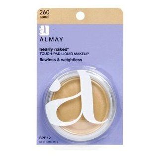Almay Nearly Naked Touch pad Liquid Makeup with SPF 12, Sand 260, 0.5 ounce Package, 1 Each: Health & Personal Care
