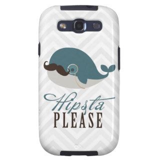 Cute Whale Vintage Hipsta Please Galaxy S3 Cases