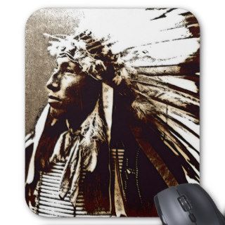 CHIEF JAMES LONE ELK MOUSE PADS