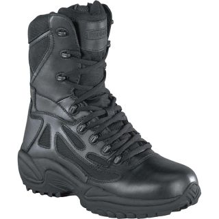 Reebok Rapid Response 6 Inch Waterproof, Insulated Zip Boot   Black, Size 10,