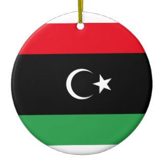 Libya Flag Christmas Tree Ornament