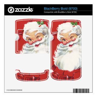 Vintage Christmas, Santa Claus Skin For BlackBerry