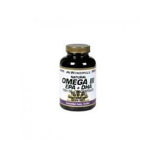 Windmill Omega 3 180 Softgels EPA and DHA Fish Oil Concentrate 1,000 Milligrams Windmill Vitamins Dietary Supplement Weight Loss Heart Health Essential Fatty Acids. Get the Daily Fatty Acids Your Body Needs! Omega 3 Formula Supports Proper Cellular Flexibi