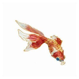 Chinese New Year Gifts / Chinese Folk Crafts / Chinese Enamel Crafts: Chinese Enamel Carp   Collectible Figurines