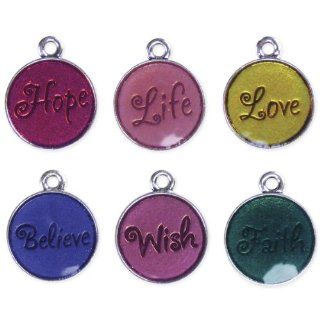 Cousin MEA3050 Meanings Word Charms, No.3, 6 Pack