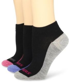 Skechers Women's 6 Pack Non Terry Quarter Socks, Black/Pink, 9 11 at  Womens Clothing store: Casual Socks