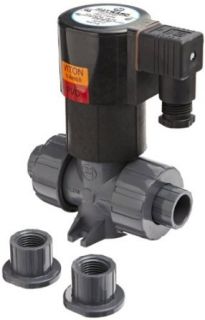 Hayward PVC Solenoid Valve, Normally Close (NC), Non Pressure Differential, EPDM Seal, 1": Hydraulic Fittings: Industrial & Scientific