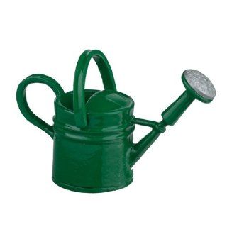 Dollhouse Miniature Green Watering Can: Toys & Games