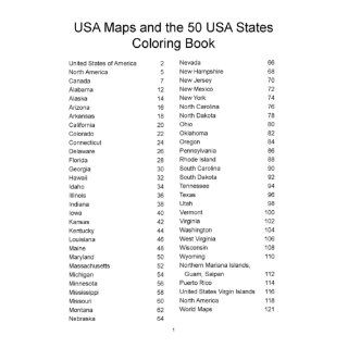 USA Maps and the 50 USA States Coloring Book: Includes Maps of Canada and North America (9781468161892): J. Bruce Jones: Books