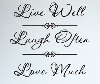 Wallstickersusa Wall Stickers, Live Well Laugh Often Love Much : Nursery Wall Stickers : Baby