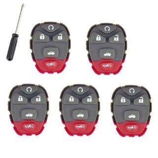 Pack Of 5 Keyless Remote 5B Key Pad Rubber For Buick LaCrosse Chevrolet Malibu Pontiac G6 : Automotive Electronic Security Products : Car Electronics