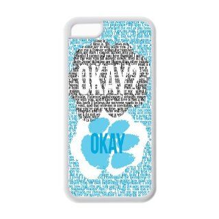 Popular quote Okay cute bear paw design TPU case for Iphone 5c: Cell Phones & Accessories