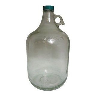 Round Glass Jug, 1 Gal, Clear, With Cap, Pack of 4: Science Lab Susceptibility Testing Supplies: Industrial & Scientific