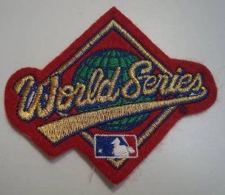 MLB World Series Embroidered on Red Felt Patch : Everything Else