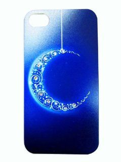Gotoch Apple iPhone Cases Cover for IPhone 4/4s 5 with Fashionable And Chic Bling Cover Of Diamond Inlayed Color Emboss Drawing  Others(Crescent pendant)(iPhone 4/4S): Cell Phones & Accessories