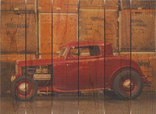 Gizaun Art DC3324 Deuce Coupe 33 Inch by 24 Inch Wall Art, Inside/Outside, Full Color Cedar : Prints : Patio, Lawn & Garden