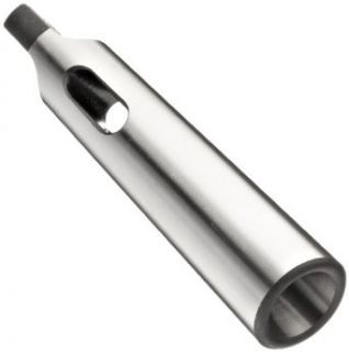 Chicago Latrobe 100D High Speed Steel Reducing Sleeve For Morse Taper Shank Tool, Uncoated (Bright) Finish, Round Shank, Overall Length 4 7/16": Drill Adapters: Industrial & Scientific