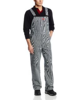 Dickies Men's Hickory Stripe Bib Overall: Clothing