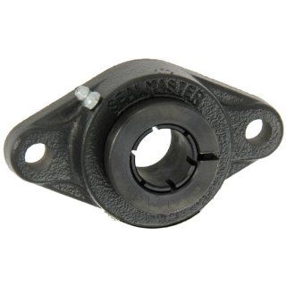 Sealmaster SFT 16T Standard Duty Flange Unit, 2 Bolt, Regreasable, Felt Seals, Skwezloc Collar, Cast Iron Housing, 1" Bore, 4 7/8" Overall Length, 3 57/64" Bolt Hole Spacing Width, 17/32" Flange Height: Flange Block Bearings: Industrial