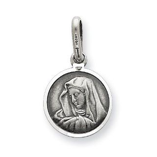 Sterling Silver Our Lady of Sorrows Medal: Kitchen & Dining