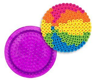 Small Circle Pegboard for Perler Fuse Beads: Toys & Games