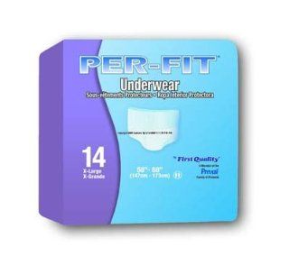 Units Per Pack 14 PER FIT Protective Underwear XLarge Purple Waist 58 68" First Quality PF514: Health & Personal Care