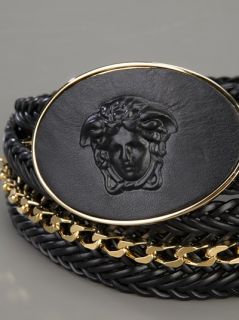 Versace Chain Link Braided Belt