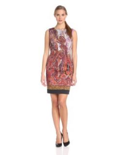 Rachel Roy Collection Women's Placed Paisley Printed Dress