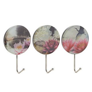 Butterfly Home by Matthew Williamson Designer set of three photographic printed wall hooks