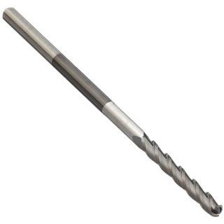 Richards Micro Tool Carbide Ball Nose End Mill, Diamond Like Finish, 35 Deg Helix, 3 Flutes, 2.5" Overall Length, 3/32" Cutting Diameter, 1/8" Shank Diameter: Industrial & Scientific