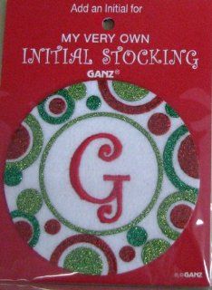 Ganz Christmas EX14207 My Very Own Initial Stocking Letter G : Everything Else