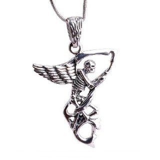 Angel Of Death Necklace Silver Mens Jewelry Guys Fashion (Pendant Only) : Other Products : Everything Else