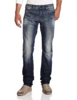 Diesel Men's Thavar Slim Skinny Leg Jean 0814A at  Mens Clothing store