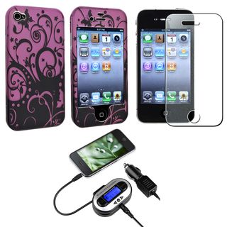Swirl Case/ Screen Protector/ FM Transmitter for Apple iPhone 4/ 4S BasAcc Cases & Holders