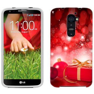 AT&T LG G2 Christmas Red Ornaments with Present Phone Case Cover: Cell Phones & Accessories