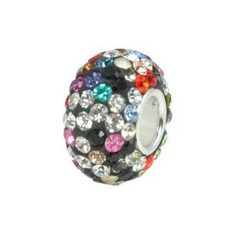 Glitz Crystal Charm   fits Pandora, Chamilia, Troll and Biagi Beads: Clearance Charms: Jewelry