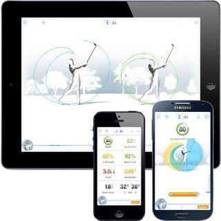 GolfSense 3D Golf Swing Analyzer for iPhone, iPad and Android, White : Golf Swing Trainers : Sports & Outdoors