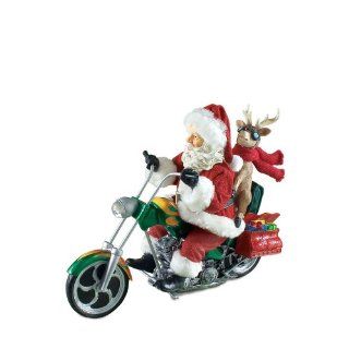 Department 56 Possible Dreams Clothtique Santa Figurine, Hanging On For Deer Life   Holiday Figurines