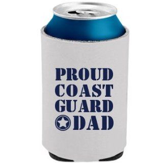 Proud Coast Guard Dad: The Official KOOZIE Can Kooler : Sports Fan Cold Beverage Koozies : Sports & Outdoors