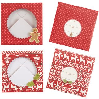 Treat Envelopes 5"X5" 8/Pkg Cottage Christmas Martha Stewart Cake Accessories