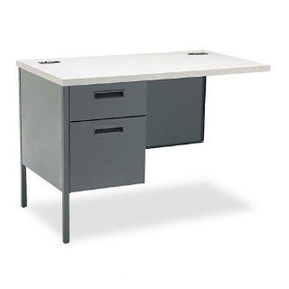 Metro Classic Workstation Return, Left, 42w x 24d, Gray Patterned/Charcoal: Everything Else