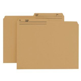 Smead File Folder Reversible, 1/2 only 2 Tab Cut, Letter Size, Natural, 100 Per Box (10340) : Manila File Folders : Office Products