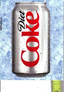Large Square or Marketing Vendor Size Diet Coca Cola Coke CAN Soda Vending Machine Flavor Strip, Label Card, Not a Sticker : Everything Else